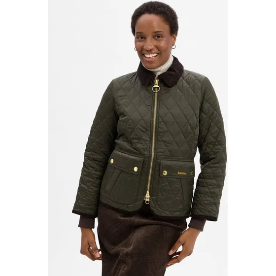 Barbour Kurtka Pikowana Beadnell - Zielona