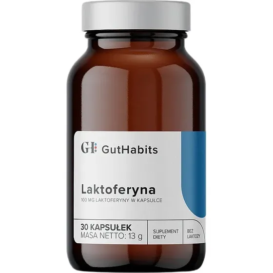 GutHabits Laktoferyna suplement diety, 30 kapsułek