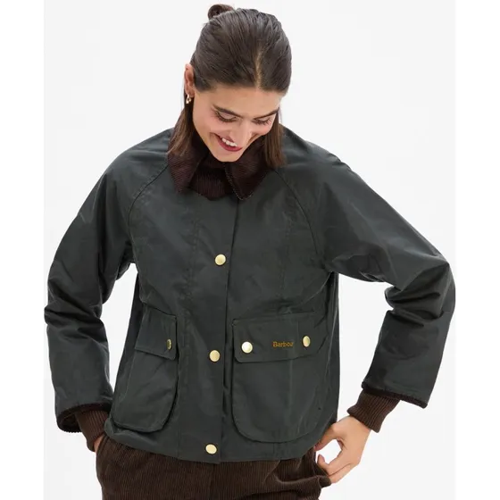 Barbour Kurtka Woskowana Beadnell - Zielona