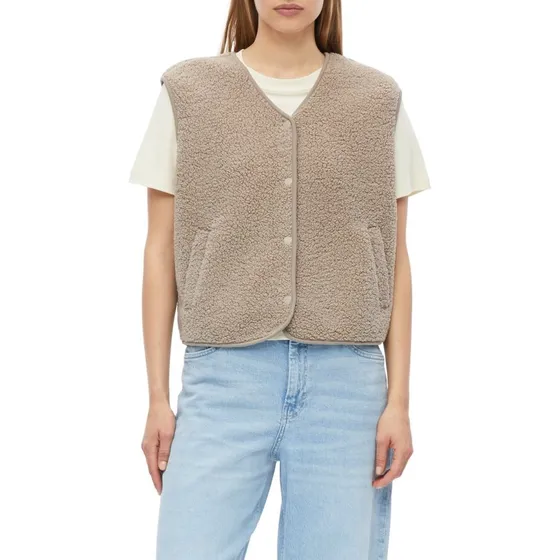 Kamizelka teddy S.Oliver Relaxed Fit brown