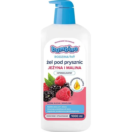Bambino Rodzina żel pod prysznic Jeżyna i Malina 1000ml