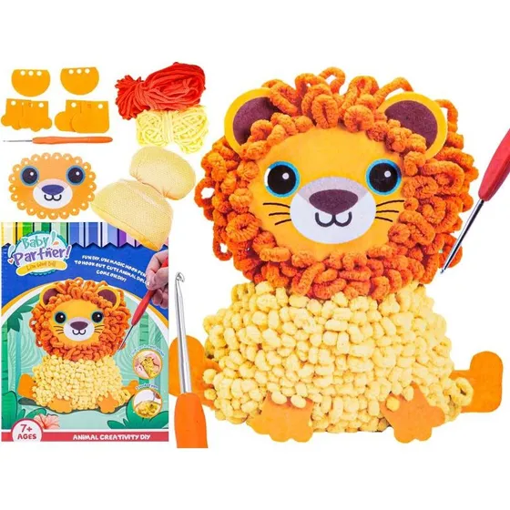 DIY Lew  Kreatywny Zestaw Wyszywanka, Pluszak Do Szycia