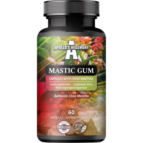 Apollo's Hegemony Mastic Gum – Mastika z Chios, 60 kapsułek