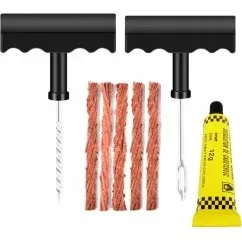 Zestaw naprawczy do opon 8 elementw, czarny