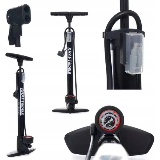 Kraft&Dele KD11826 Pompka supkowa z manometrem 38x470 mm