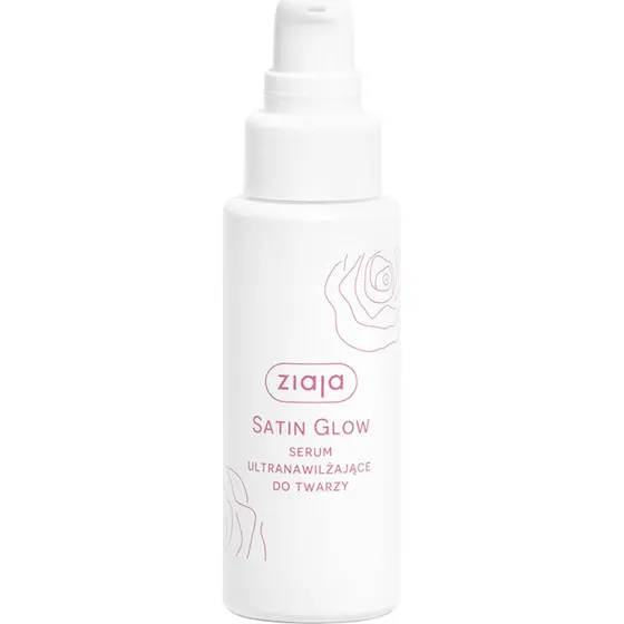 Ziaja Satin Glow Serum 50ml, naturalne nawilżenie z 95% składników naturalnych