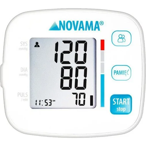 Novama White V  Cinieniomierz nadgarstkowy W1701