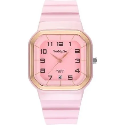 LE-12667 Zegarek damska rowy silikonowy