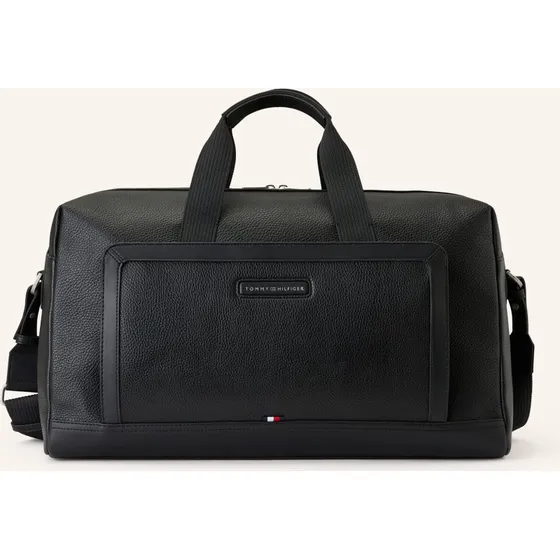 Tommy Hilfiger Torba Central czarna z suwakiem i paskiem