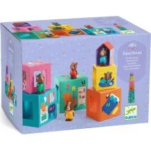 Djeco TopaniHouse Klocki Kartonowe z Misiem
