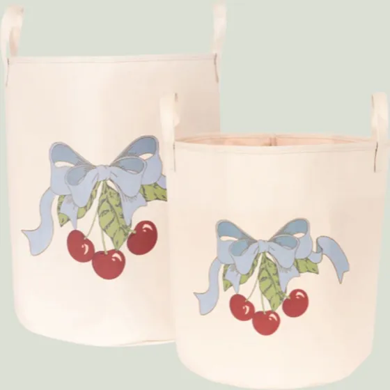 Konges Slojd Zestaw 2 Koszy do Przechowywania Cherry