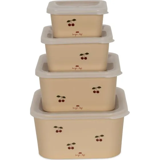 Konges Sloejd Zestaw Pojemnikw Cherry 4szt