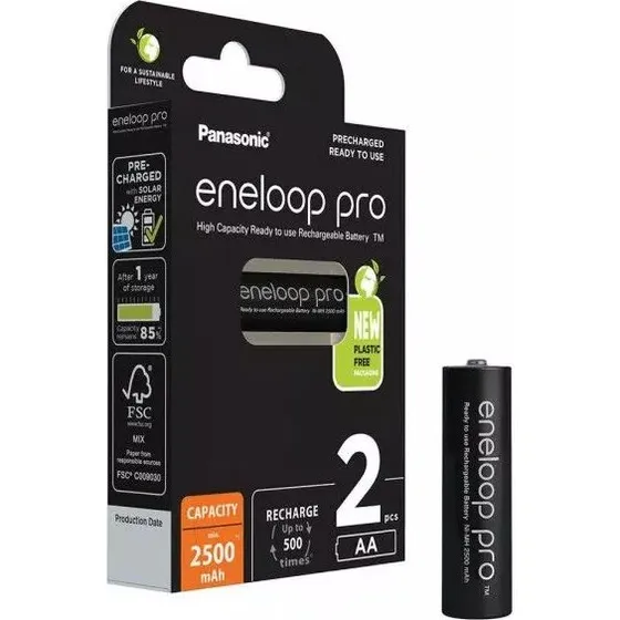 Panasonic Eneloop Pro AA 2500mAh 2 szt.