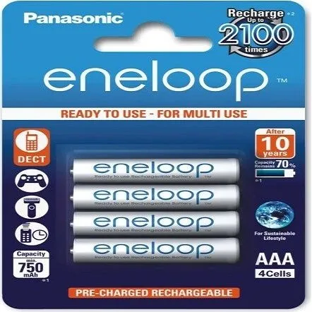 Panasonic Eneloop AAA 800 mAh 4 szt. + Case