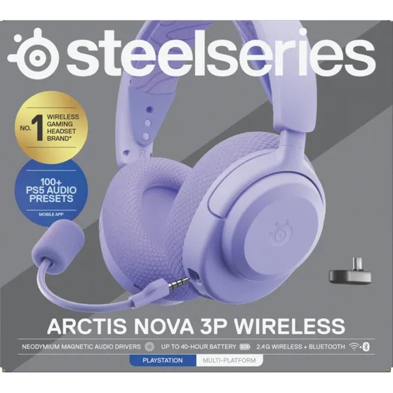 SteelSeries Arctis Nova 3P Wireless Lavender