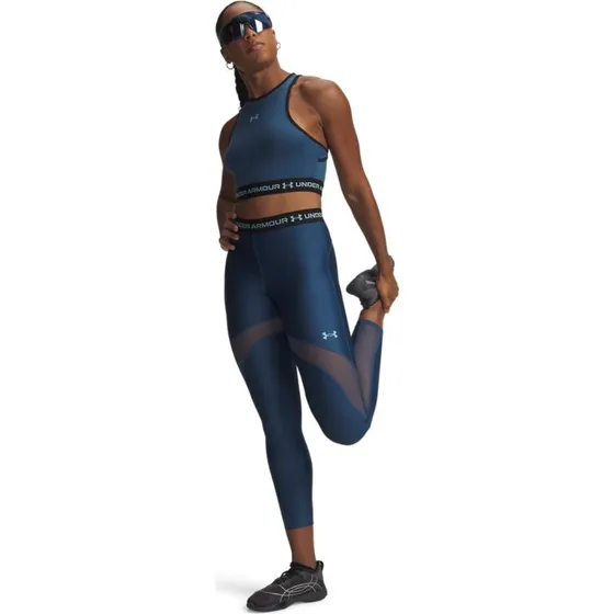 Under Armour HeatGear Mesh Legging Damskie Czarne