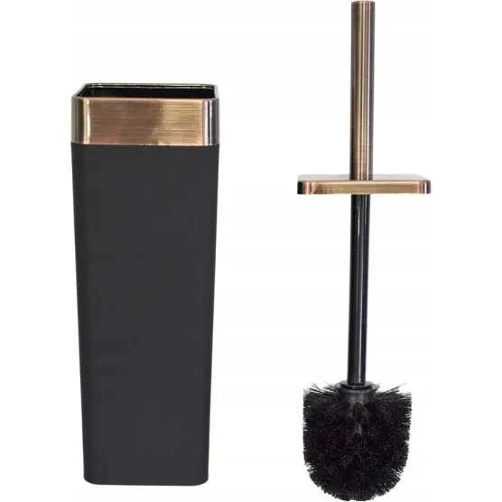 Murcia Szczotka WC Sepio Black z miedzianym uchwytem