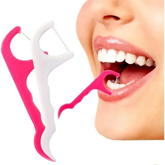 Dentex Wykałaczki z nicią dentystyczną 24 szt