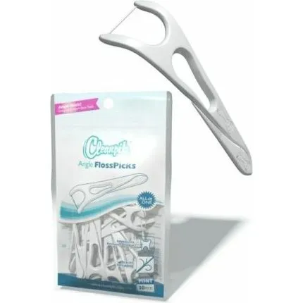 Cleanpik Angle Flosspicks 30 szt.  niciowykaaczka wielokrotnego uytku