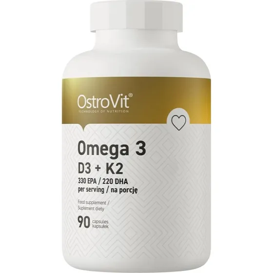 OstroVit Omega 3 D3+K2 90 kapsułek