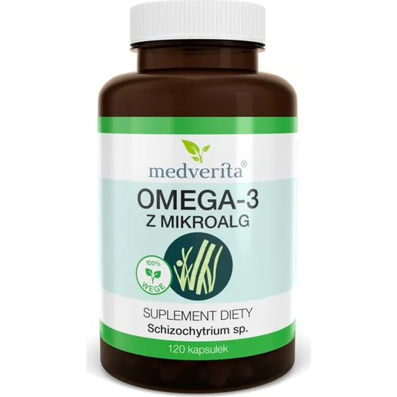 Medverita Omega-3 z Mikroalg 120 Kapsuek