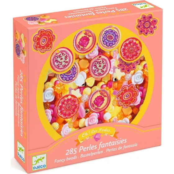 Djeco Zestaw do Tworzenia Biżuterii Perełki Kwiaty