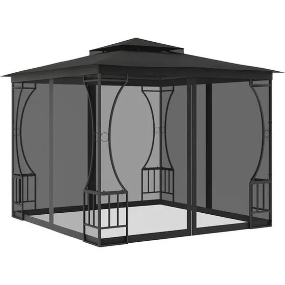 vidaXL Zadaszenie ogrodowe 300x300x265 cm antracyt