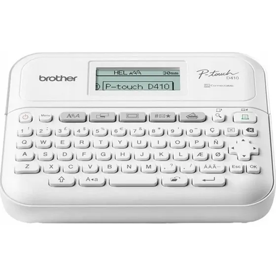 Brother P-touch D410VP Drukarka Etykiet Zink, Biała