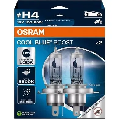 OSRAM H4 Cool Blue Boost 12V 100/90W P43t