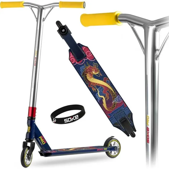 Soke PRO Hulajnoga wyczynowa granatowo-czerwona 3,4 kg