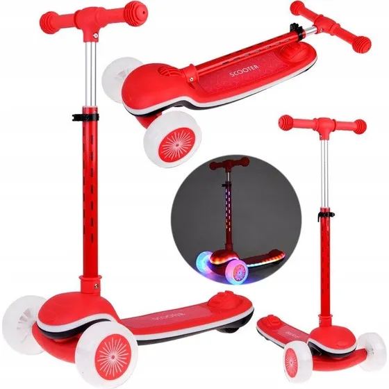 SP0812 Balansowa hulajnoga 3-koowa z wiatekami i muzyk