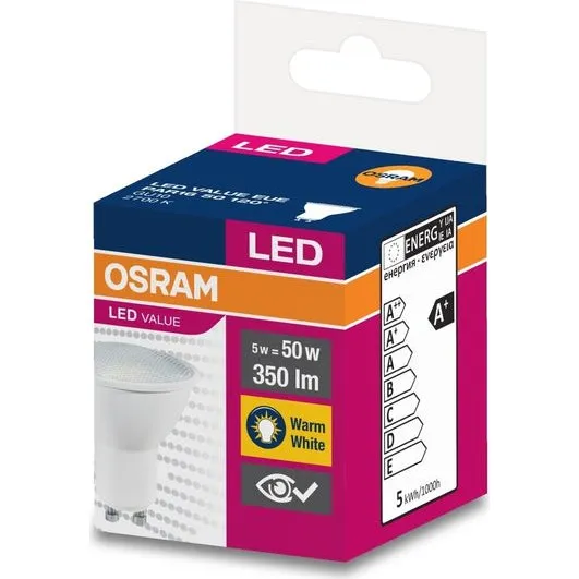 OSRAM Żarówka LED GU10 4,5W 2700K 350lm
