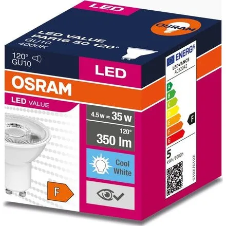 OSRAM Żarówka LED GU10 5W 4000K Naturalna 120°