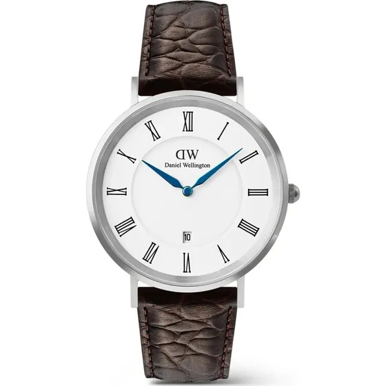 Daniel Wellington Zegarek Męski Roman Numerals Srebrny Czarny