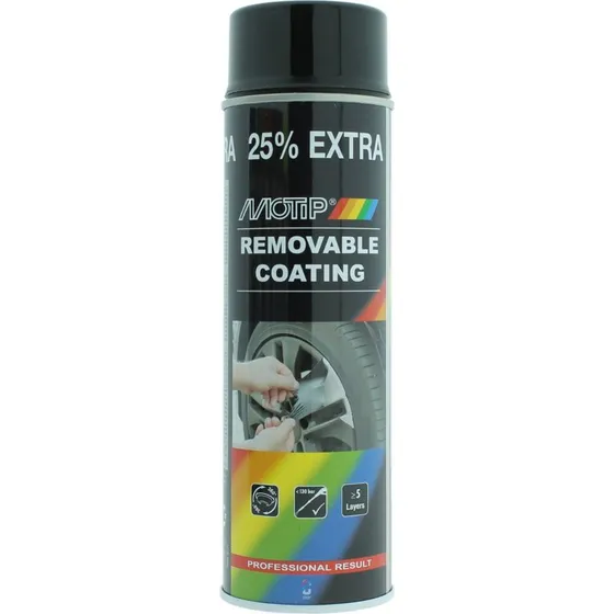 MoTip SprayPlast Czarny Wysoki Poysk 500ml