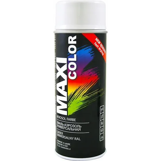 Motip Maxi Color Lakier Spray RAL 9010 Biały Połysk 400ml