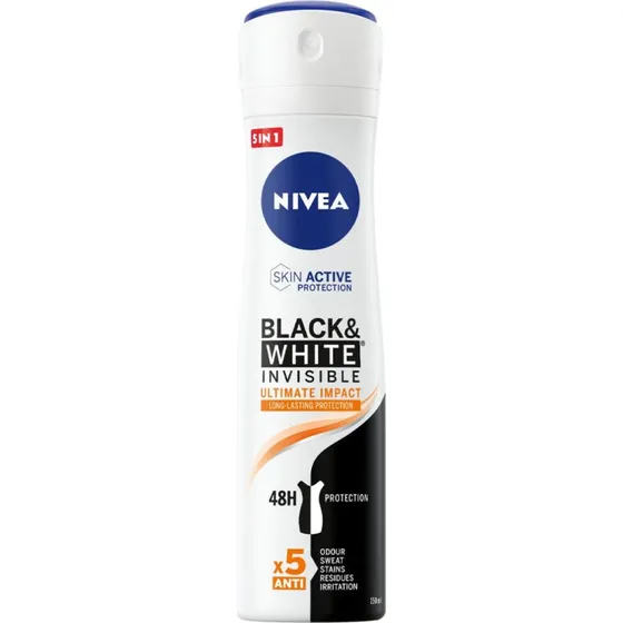 Nivea Dezodorant Spray Black & White Invisible 150 ml