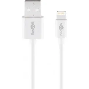 Goobay Kabel Lightning USB, biały, 1 m, MFi