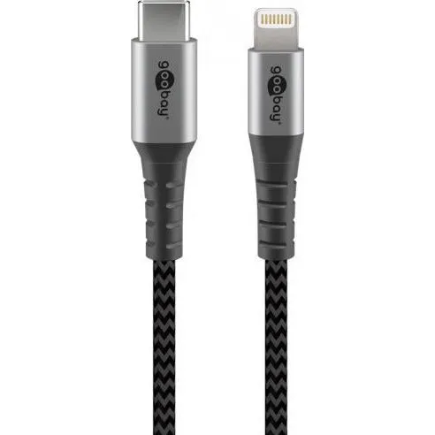 Goobay Kabel USB-A do Lightning 0,5 m srebrny