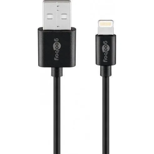 Goobay Kabel USB-A do Lightning 1 m, czarny