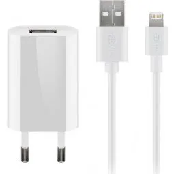 Goobay Zestaw do ładowania Apple Lightning 1A, 1m, biały
