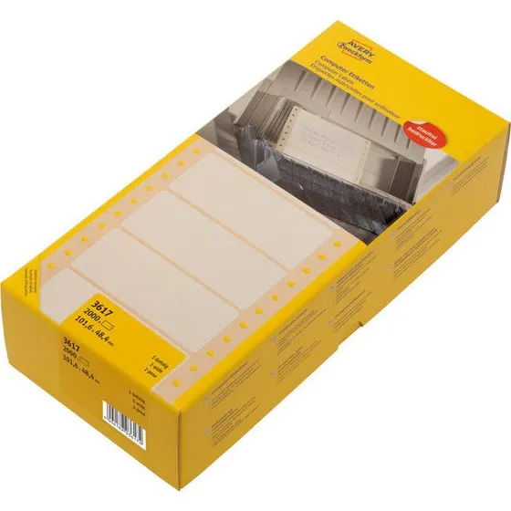 Avery Zweckform Etykiety 101,6x48,4 mm, 2000 szt., białe