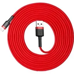 Baseus Cafule Kabel USB-A/Lightning 2A 3m czerwony