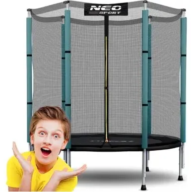 Neo-Sport Trampolina 140 cm z siatką zabezpieczającą