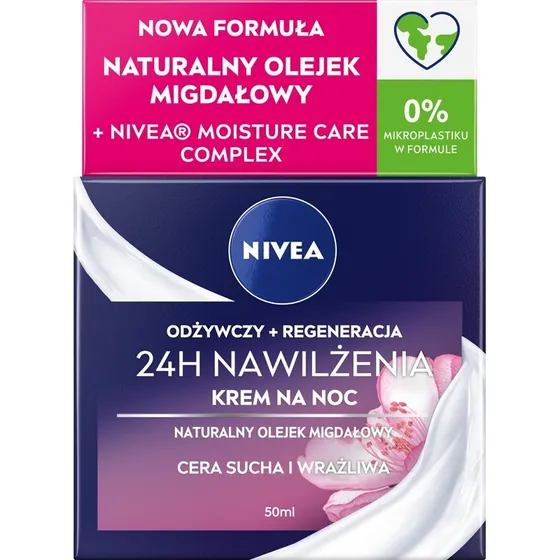 Nivea 24H Nawilżenie+Regeneracja Krem na noc 50ml
