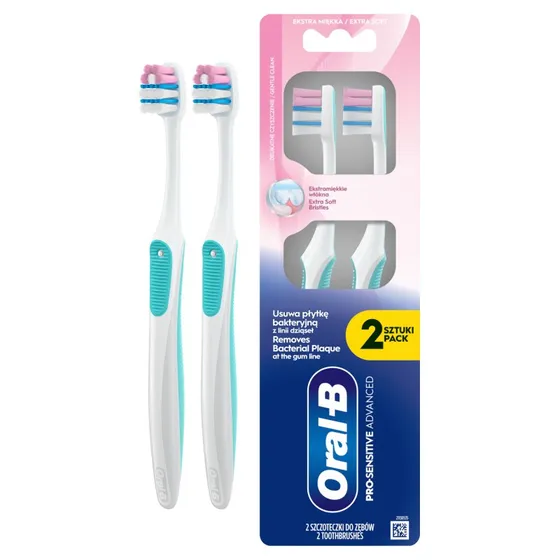 Oral-B Pro-Sensi Advanced Szczoteczka Miękka 2 szt.