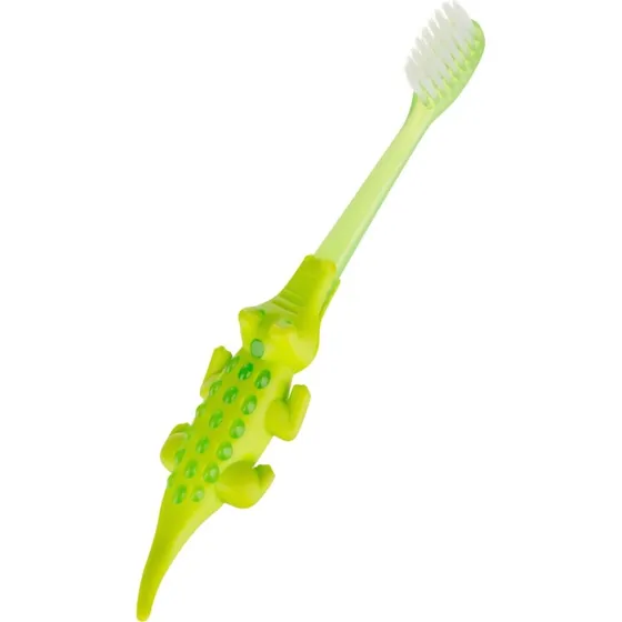 Akuku Szczoteczka do zębów Krokodyl 12m+ Zielona