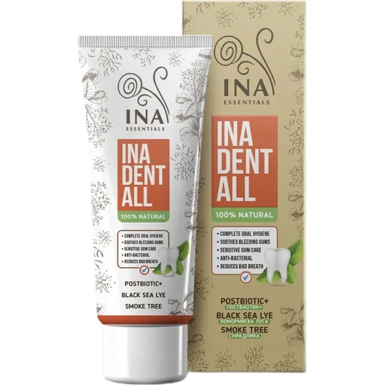 Ina Dent-All Pasta do zębów bez fluoru 75 ml