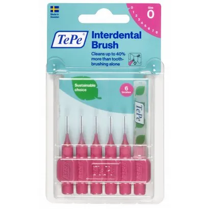 TePe Original szczoteczki międzyzębowe 0,4 mm, różowe, 6 szt.