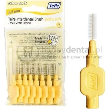 TePe ID X-Soft 0,7 mm żółte 8 szt. - szczoteczki międzyzębowe